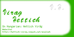 virag hettich business card
